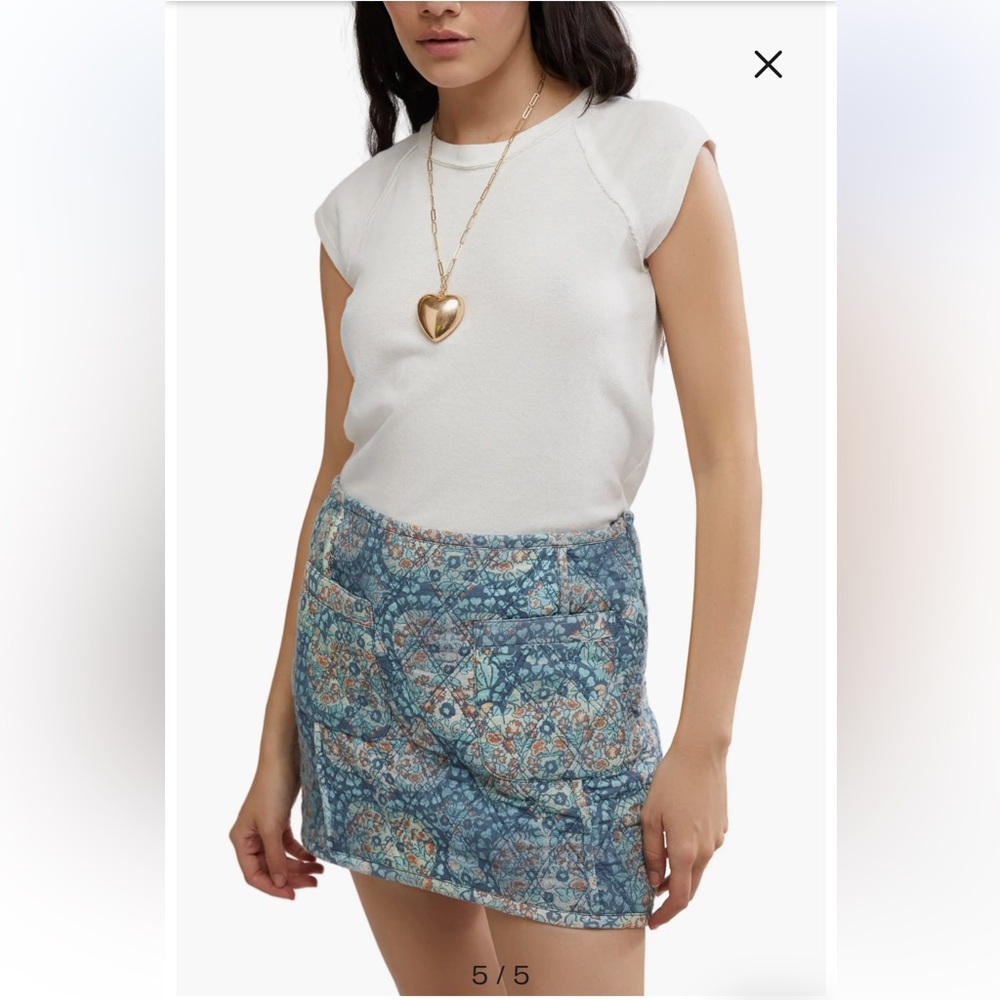 Darla Quilted Cotton Miniskirt
Free People